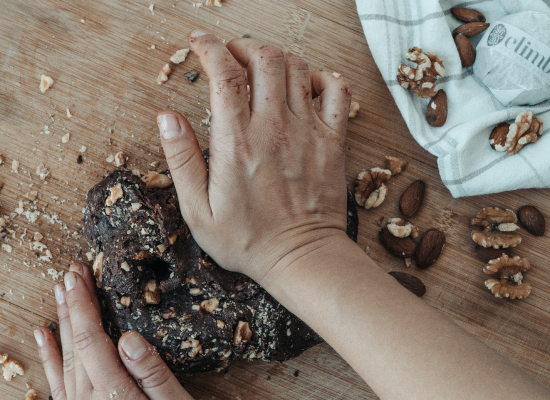 Elimba Rohkakao Brownies Knetmasse