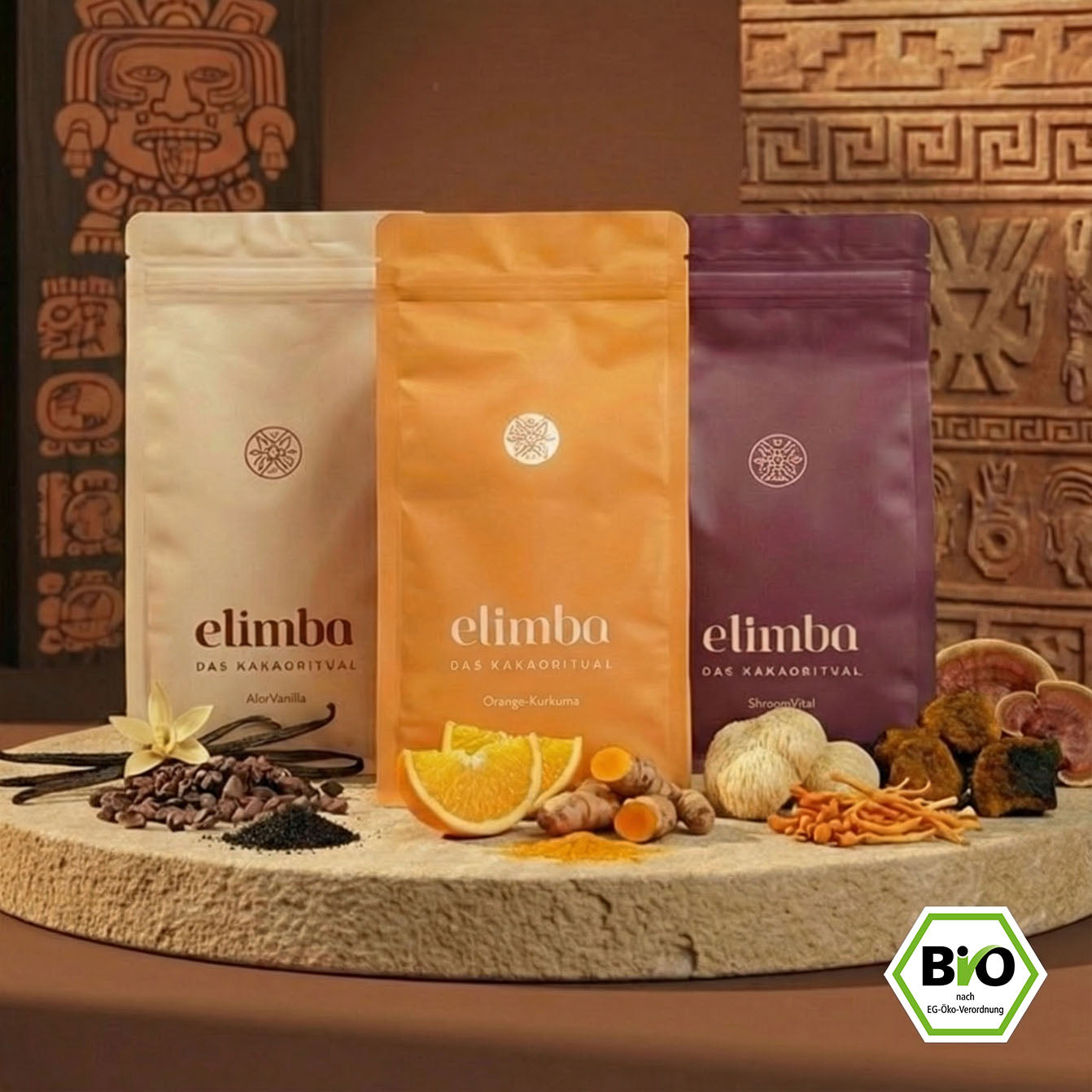 Exotica-Set: Orange-Kurkuma + AlorVanilla + ShroomVital