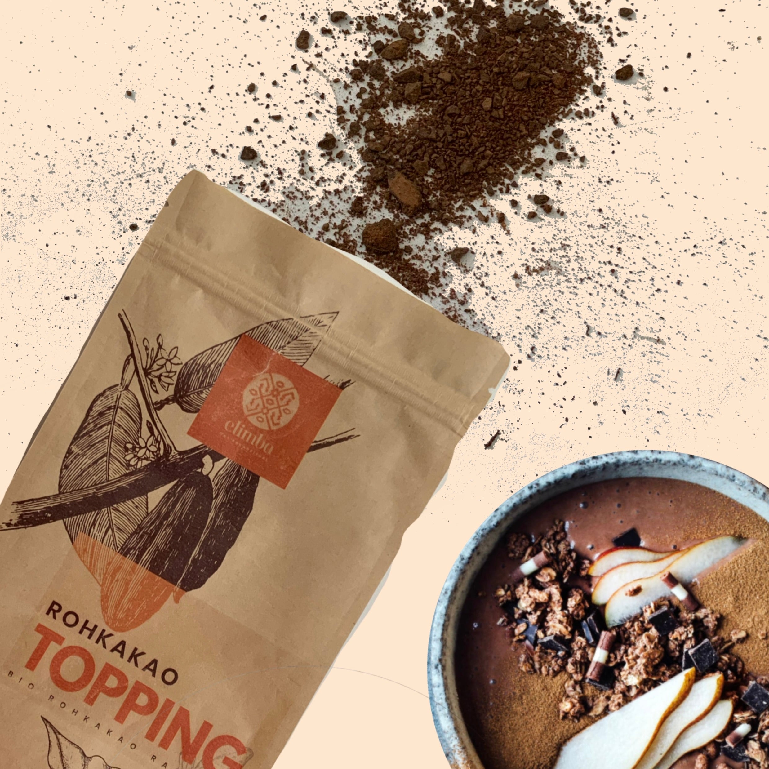Elimba Rohkakao Topping - Bio, Nachhaltig & Vegan