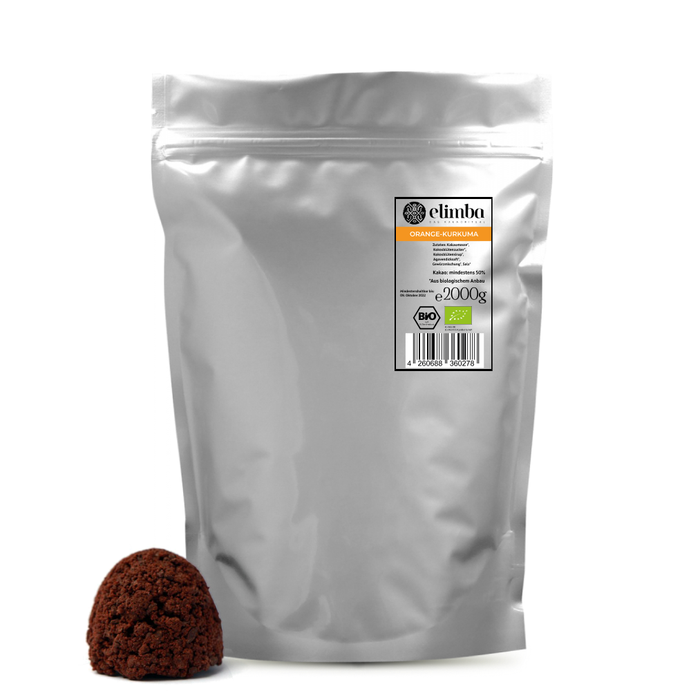 Elimba Bio Edelkakaogranulat Orange-Kurkuma 2kg
