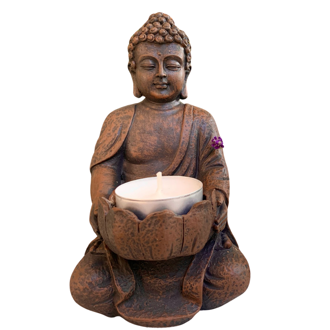 Buddha mit Teelichthalter – Symbol der Ruhe